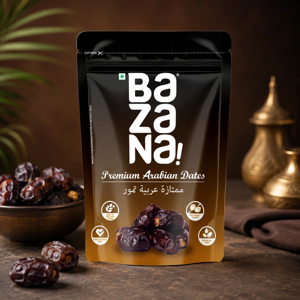 Bazana Foods Pvt Ltd Bazana Premium Arabian Dates - 500g