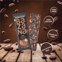 BAZANA Bazana 6 in 1 Energy Bars | Combo pack with Single Units of Peanuts (POV), Nuts, Seeds, Fruits & Wildberries (NSFW), Raspberry (BRB), Strawberry (STFU), Pomegranate (NP) & Mocha (DM) Energy Bars | (38g Pack of 6 Assorted Bars)