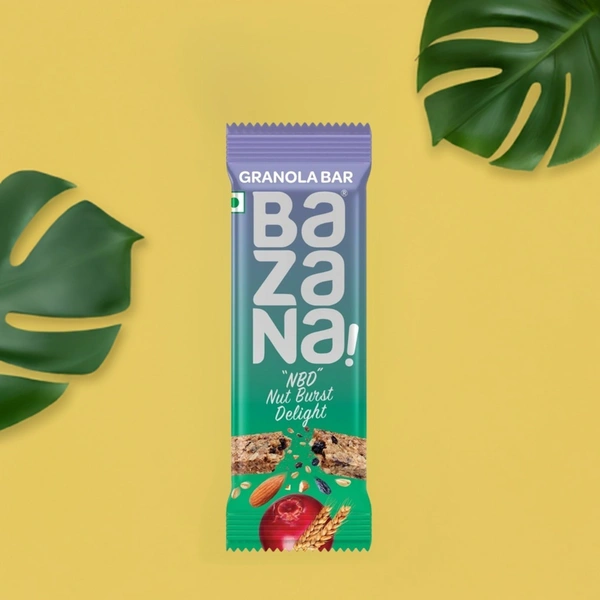 BAZANA Bazana Nut Burst Delight (NBD) Granola Bar (Pack of 12) 36g each - 