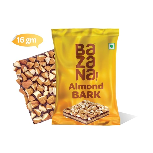 BAZANA Almonds Brittle 256g Pack | 16g Pack of 16