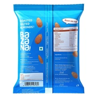 BAZANA Bazana Roasted Salted Almonds | 240g (6X40g) | Pack of 6 | Roasted Salted, Not Fried | 40g each Pack - 