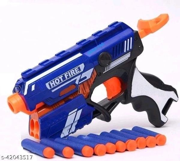 toy gun with foam bullets and suction darts and kids. Have a great - Blue