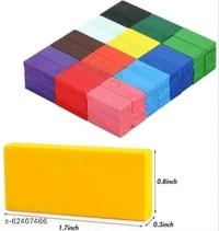 Smilemakers 60 Pcs Super Dominos Blocks, 12 Color Bulk Wooden Dominos Blocks Set, Kids Game Educational Play Toy, Domino Racing Toy Game (12 Colors, 5 Dominos Blocks Each Color)Name: Smilemakers 60 Pcs Super Dominos Blocks, 12 Color Bulk Wooden Dominos 