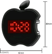 Stylish Unisex Black Plastic Digital Watch  - Black