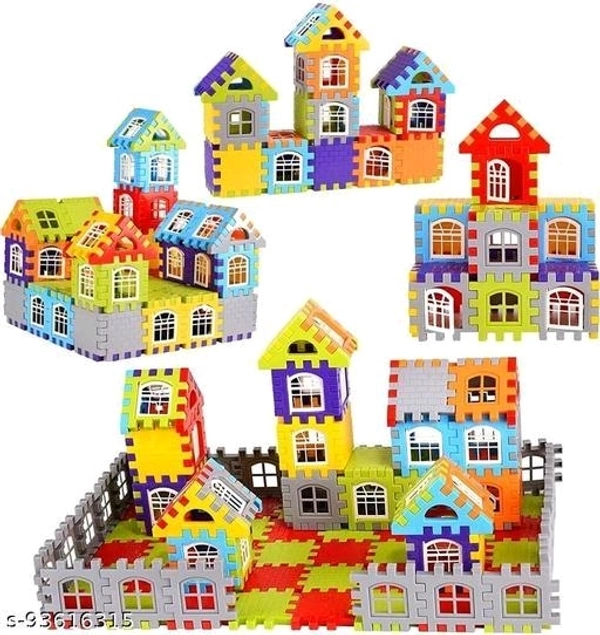 House Building Blocks with Windows, Block Game for Kids,Boys,Children (72+ PC)Name: House Building Blocks with Windows, Block Game for Kids,Boys,Children (72+ PC)Number of Pieces: 50 to 99Net Quantity (N): 1Funspot : Material: Plastic Number of Pieces: 70 to 75 Multipack: 1 Funspot : The Pieces nicely fit into each other. The pieces are made of high quality plastic and ultimate car