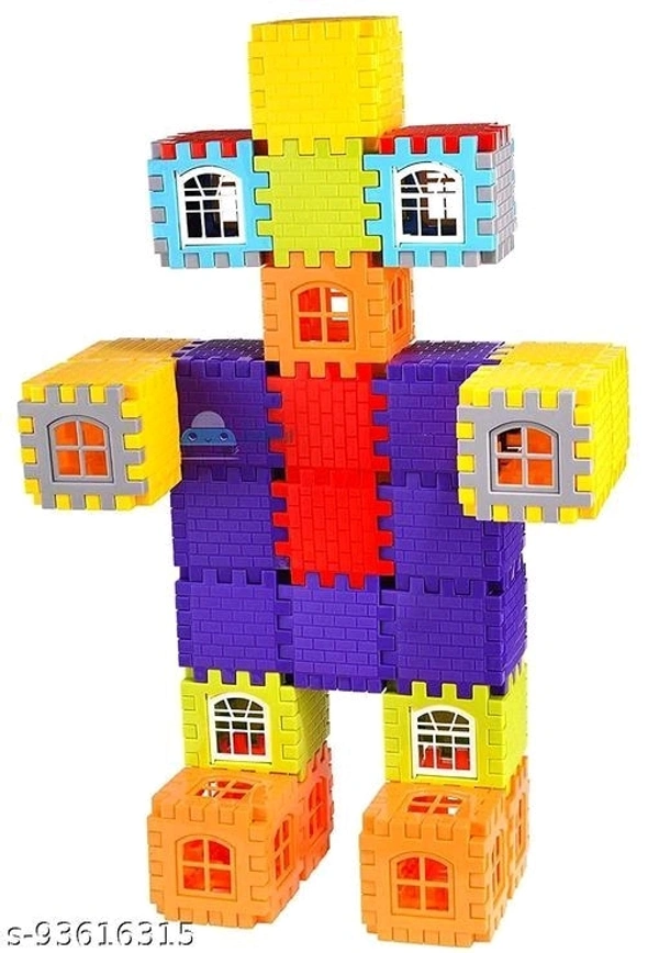 House Building Blocks with Windows, Block Game for Kids,Boys,Children (72+ PC)Name: House Building Blocks with Windows, Block Game for Kids,Boys,Children (72+ PC)Number of Pieces: 50 to 99Net Quantity (N): 1Funspot : Material: Plastic Number of Pieces: 70 to 75 Multipack: 1 Funspot : The Pieces nicely fit into each other. The pieces are made of high quality plastic and ultimate car