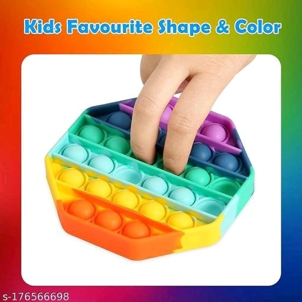 Pop It Fidget Toys,Push Pop Bubble Fidget Sensory Toy,Autism Special Needs Silicone Stress Relief Toy,Great Fidget Toy 