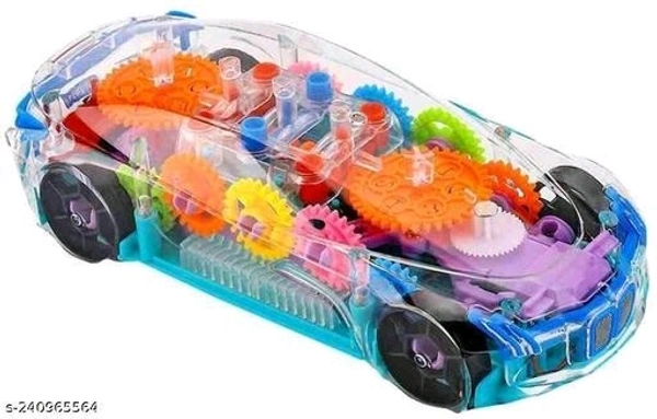 MADHAV Toys Car 3D Concept Super Car Toys & Games with 360 Degree Rotation, Gear Simulation Mechanical Car Technology /d Sound & Light Toys for Kids Boys & Girls (Transparent )Name: MADHAV Toys Car 3D Concept Super Car Toys & Games with 360 Degree Rotation, Gear Simulation Mechanical Car Technology /d Sound & Light Toys for Kids Boys & Girls (Transparent )Net Quantity (N): 1Toys & 