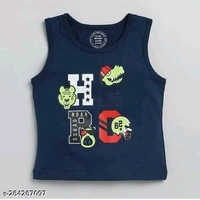 KIDS SUMMER SPECIAL T SHIRTSName: KIDS SUMMER SPECIAL T SHIRTSTop Fabric: CottonBottom Fabric: CottonSleeve Length: SleevelessTop Pattern: PrintedBottom Pattern: PrintedNet Quantity (N): SingleAdd-Ons: No Add OnsSizes:0-3 Months, 0-6 Months, 3-6 Months, 6-9 Months, 6-12 Months, 9-12 Months, 12-18 Months, 18-24 Months, 0-1 Years, 1-2 Years, 2-3 Years, 3-4 Years, 4-5 YearsCountry of  - 2