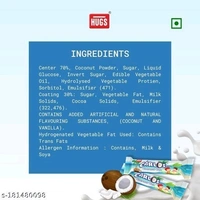 Hugs Carlos Coconut Chocolate Bar| Coconut filled Chocolate (30 pcs in a box)Name: Hugs Carlos Coconut Chocolate Bar| Coconut filled Chocolate (30 pcs in a box)Brand: HUGSFSSAI License Number: 10014011001605Shelf life (Best Before): 12 MonthsNet Quantity (N): 1Veg/NonVeg: VegWeight: 550gm- Hugs Carlos Coconut Chocolate Bar has the goodness of real coconut flakes in creamy coconut f