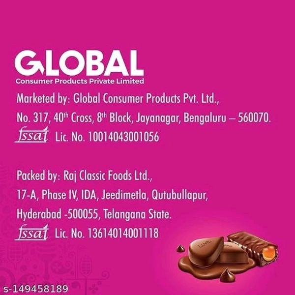 LuvIt Goodies Chocolates Assorted Gift Pack | Best Rakhi Gift for Bhaiya | Rakhi for Brother | Rakshabandhan Celebration Pack | Pack of 1 - 148.5gName: LuvIt Goodies Chocolates Assorted Gift Pack | Best Rakhi Gift for Bhaiya | Rakhi for Brother | Rakshabandhan Celebration Pack | Pack of 1 - 148.5gFSSAI License Number: 10014043001056Shelf life (Best Before): 9 MonthsNet Quantity (N)