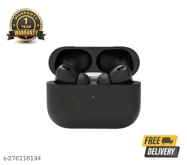 AIRPODS PRO WITH NOISE CANCELLATION AND WIRELEES CHARGING CASE +B L A C K+