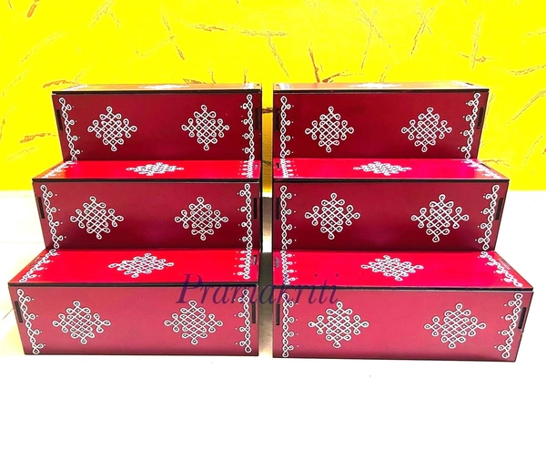DIY 3 Step Golu Padi / Doll Display Stand - 12"/12"/12", 4mm, 8182