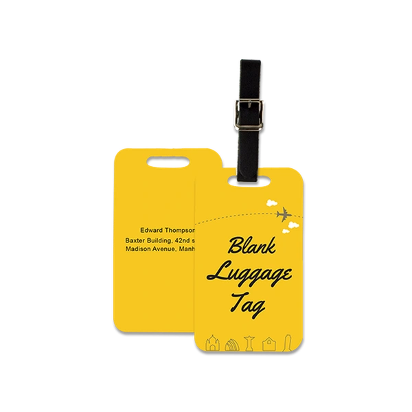 Custom Acrylic UV Printed Travel Tag – Personalized Luggage Tag - Set of 50 pcs