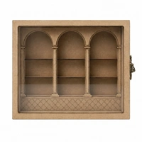 Miniature Book Shelf / Anxiety bookshelf - 3 Arch - 12 * 8 * 2 inches