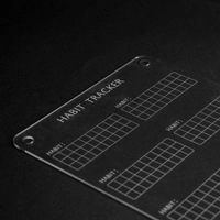 Acrylic Habit tracker / Acrylic planner - Black