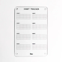 Acrylic Habit tracker / Acrylic planner - White