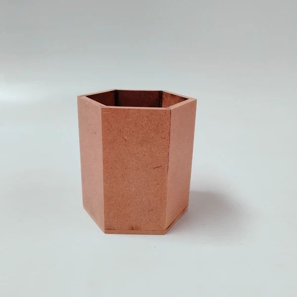 Hexagonal Pen stand - Brown, 8mm, 1000