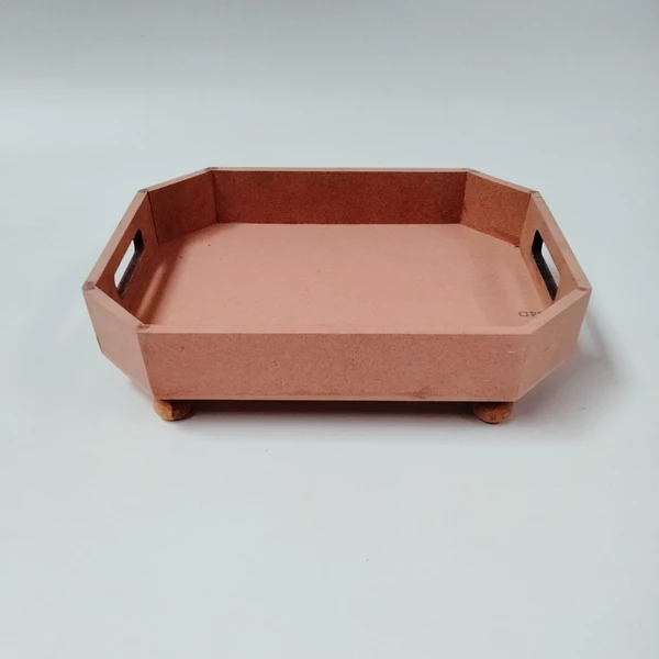 Hexagonal Stylish tray with leg