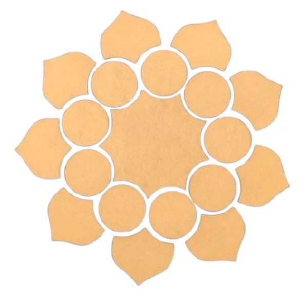 Rangoli Base Cutouts - 14 * 14 inches