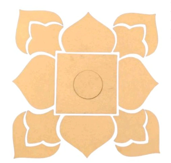 Rangoli Base Cutouts - 14 * 14 inches