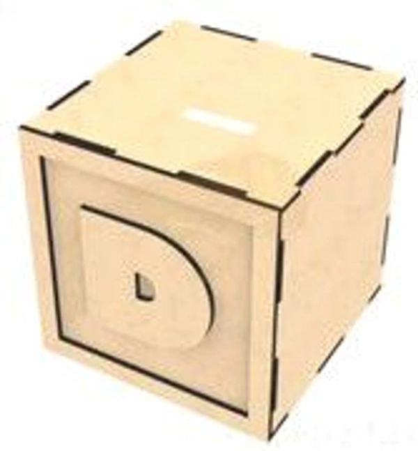 Monogram Piggy Bank A-Z - D
