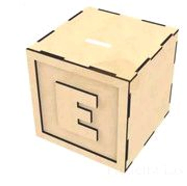 Monogram Piggy Bank A-Z - E