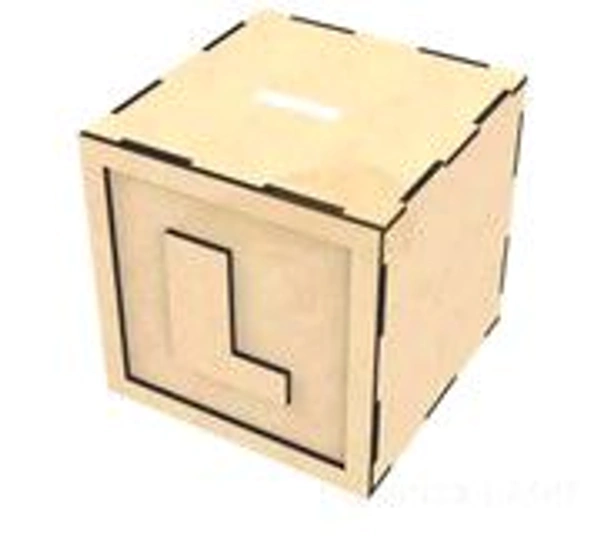 Monogram Piggy Bank A-Z - L