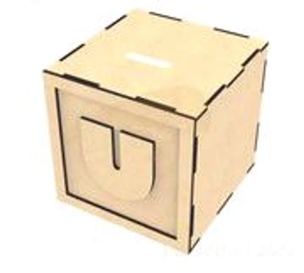 Monogram Piggy Bank A-Z - U