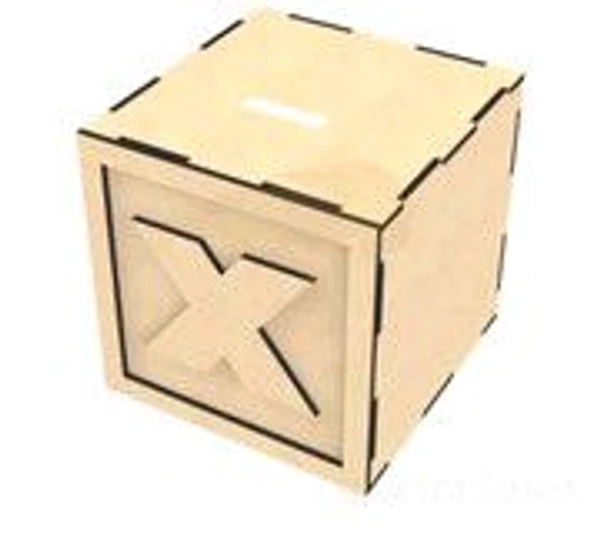 Monogram Piggy Bank A-Z - X