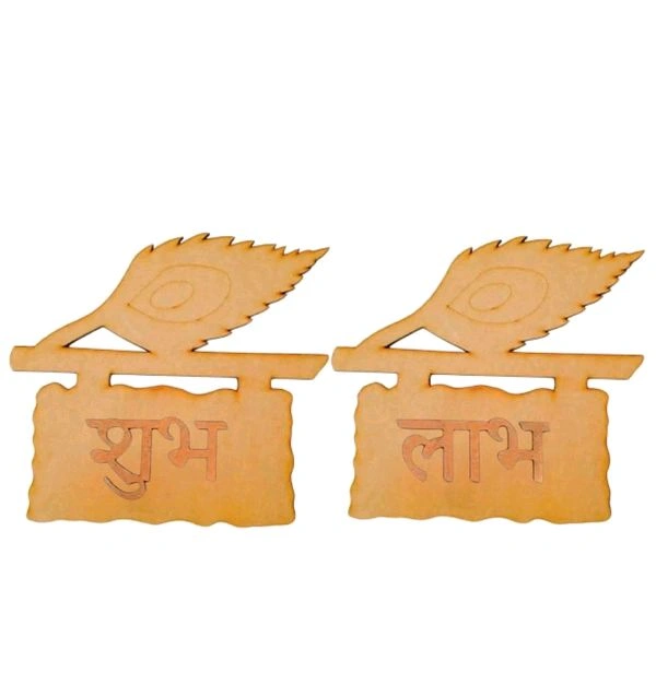 Designer Laser Cut Shubh Labh- 5 Pairs
