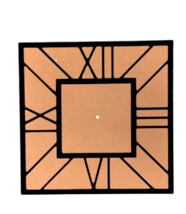 MDF - Acrylic Clock - Gold, 10 inches