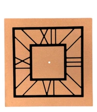 MDF - Acrylic Clock - Gold, 14 inches