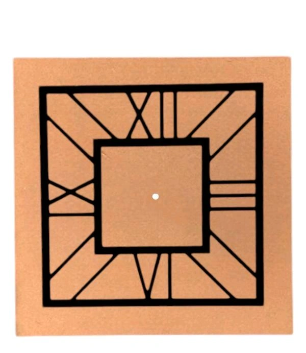 MDF - Acrylic Clock - Gold, 14 inches