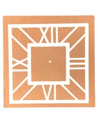 MDF - Acrylic Clock - Gold, 14 inches