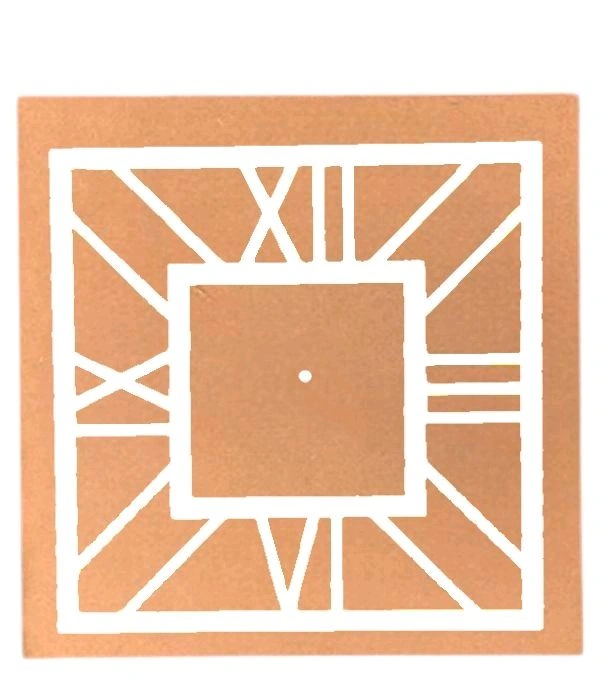 MDF - Acrylic Clock - Gold, 18 inches
