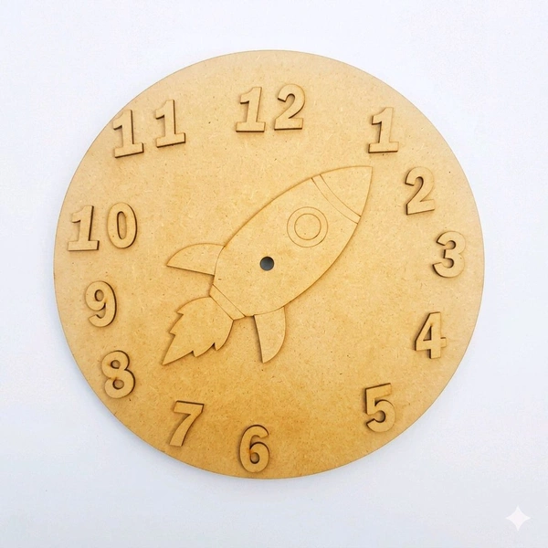 Kids Clock- Rocket Theme