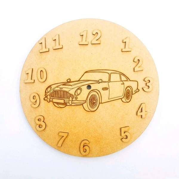 Kids Clock- Pre-marked Car Theme