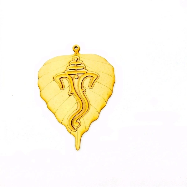 Leaf Ganesh -Fridge Magnet - 10