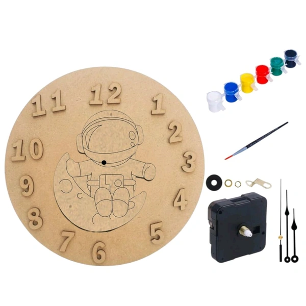 Kids Clock DIY Kit- Astronaut Theme - 1 piece
