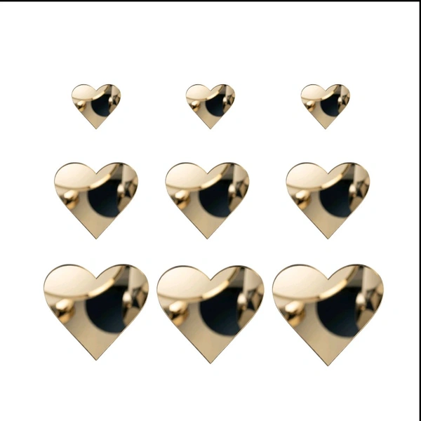 Heart Acrylic Cutouts - 45 Pieces