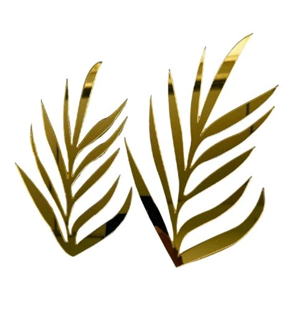 Pinewood Leaf Acrylic Cutouts - 5 inches, 4 pieces