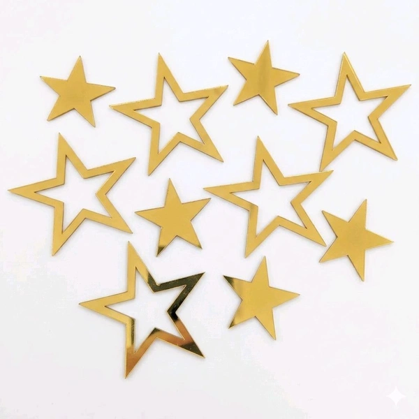 Star Acrylic Cutouts - 45 Pieces