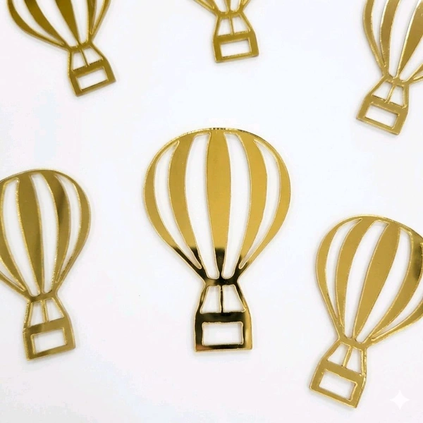 Hot Air Balloon Acrylic Cutouts - 45 Pieces