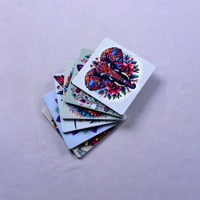 Premium Acrylic Tea Coasters UV Printed Set of 6 with Stand | Spiritual