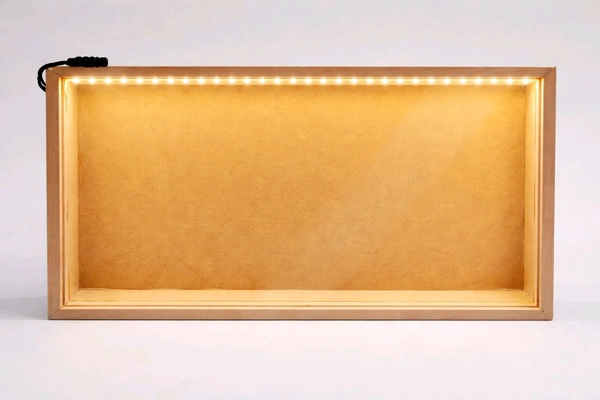 MDF LED Shadow Box Acrylic Lid Top LED Lights - 10 * 5 * 2 inches