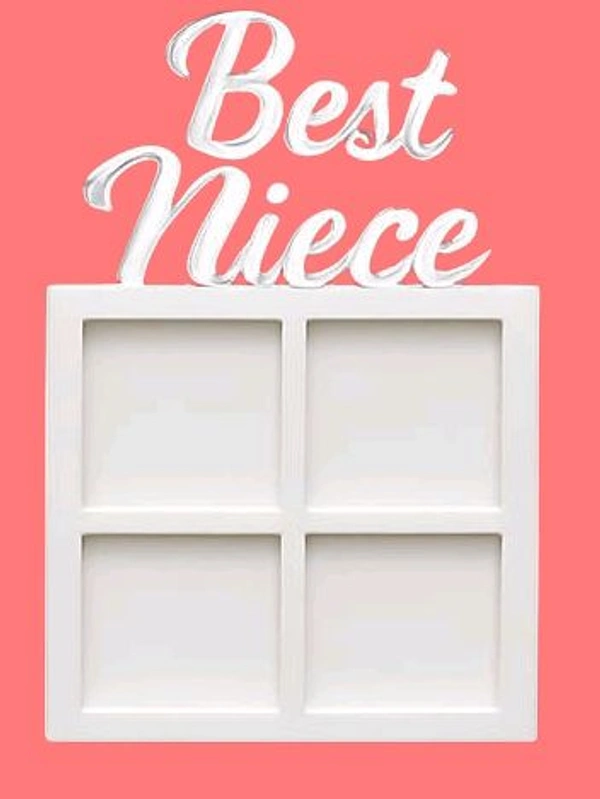 Best Niece Double Layer White Acrylic Photo Fridge Magnet - 25 pieces