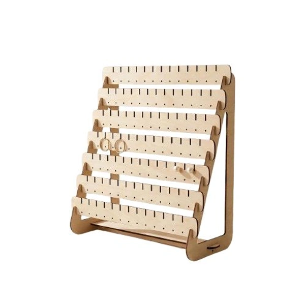 Earrings Display Stand - walnut brown