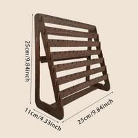 Earrings Display Stand - walnut brown