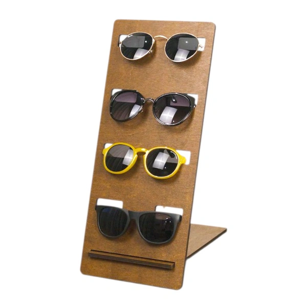 Sunglasses Display Stand - walnut Brown